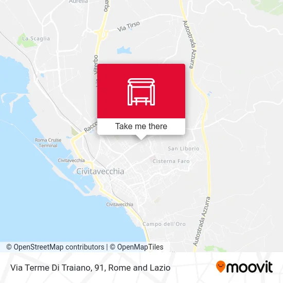 Terme Di Traiano Street, 91 map