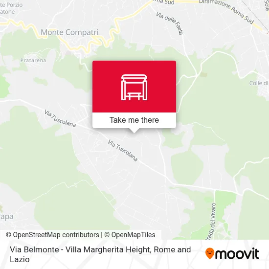 Via Belmonte - Villa Margherita Height map