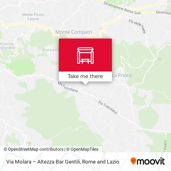 Via Molara – Altezza Bar Gentili map
