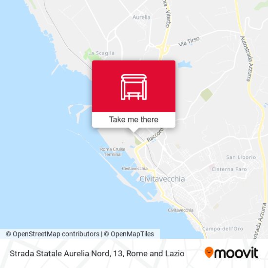 Strada Statale Aurelia Nord, 13 map