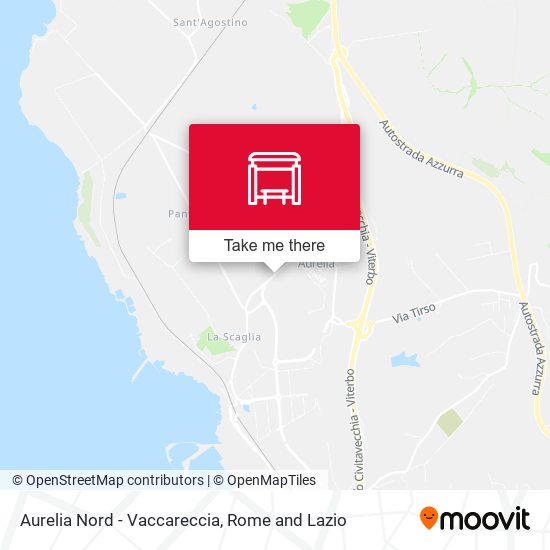 Aurelia Nord - Vaccareccia map