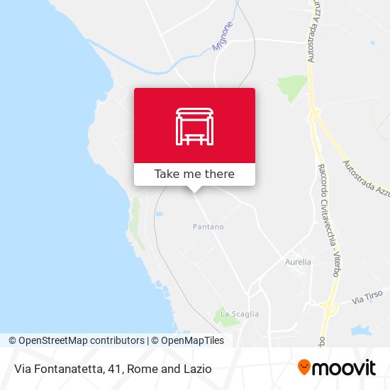 Via Fontanatetta, 41 map