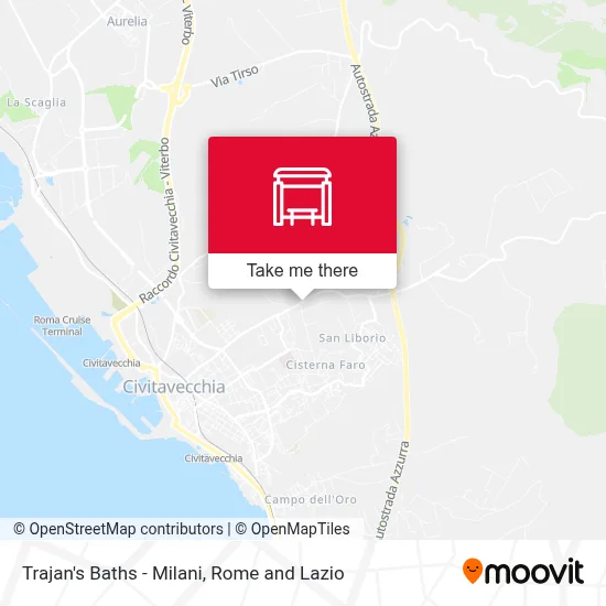 Trajan's Baths - Milani map