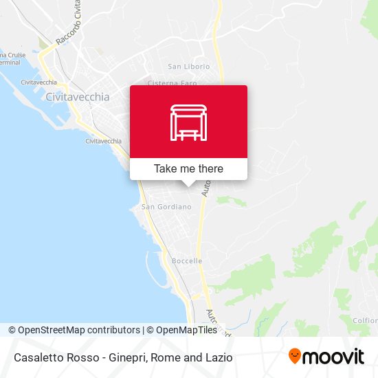 Casaletto Rosso - Ginepri map