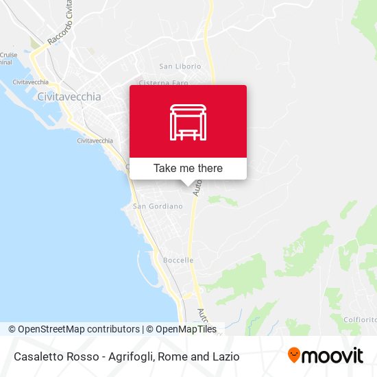 Casaletto Rosso - Agrifogli map