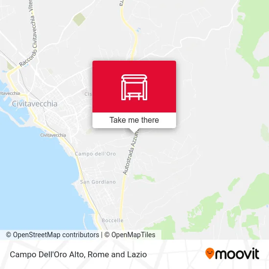 Upper Campo Dell'Oro map