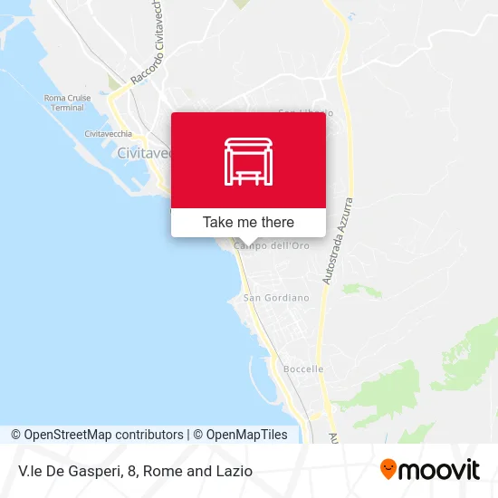 De Gasperi Avenue, 8 map