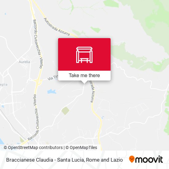 Braccianese Claudia - Santa Lucia map