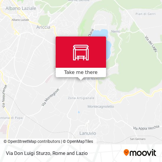Via Don Luigi Sturzo map