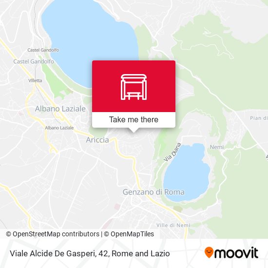 Viale Alcide De Gasperi, 42 map