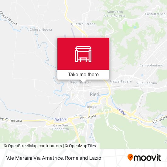 V.le Maraini Via Amatrice map