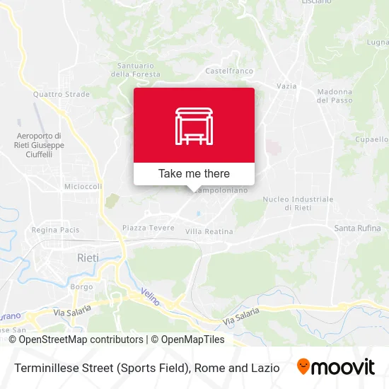 Terminillese Street (Sports Field) map