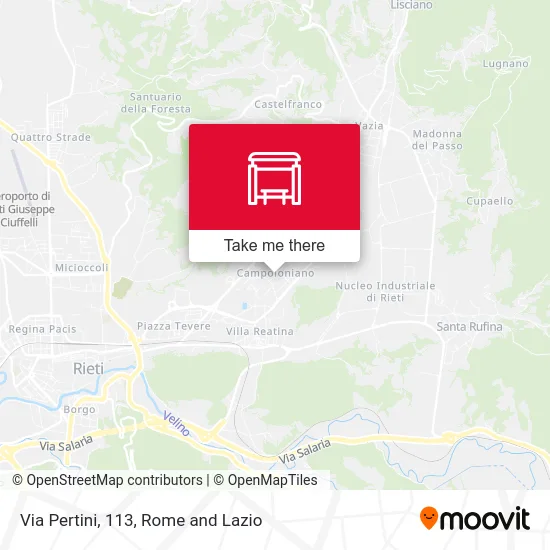 Via Pertini, 113 map