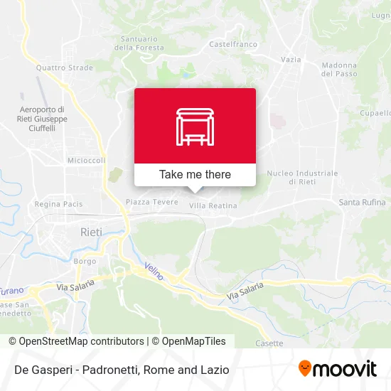 De Gasperi - Padronetti map