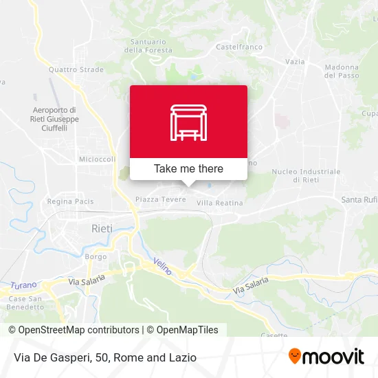 Via De Gasperi, 50 map