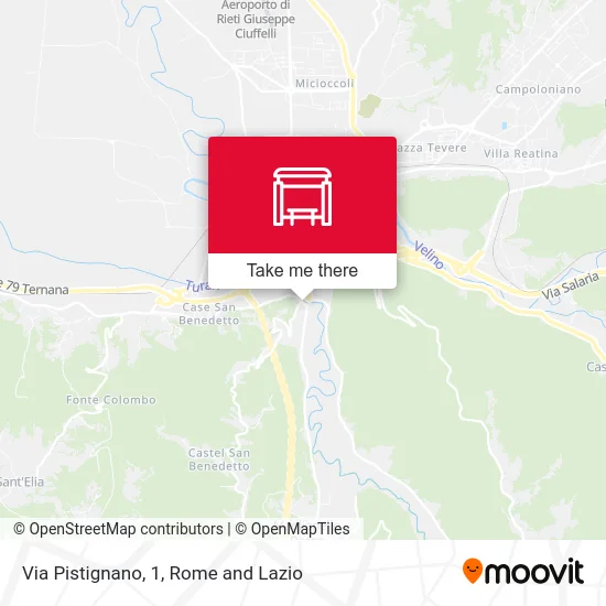 Via Pistignano, 1 map