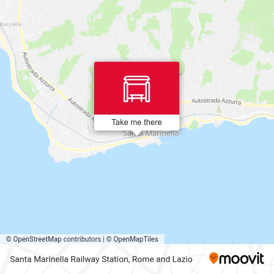 Santa Marinella Railway Station map