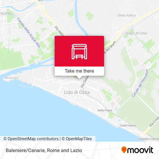 Baleniere/Canarie map