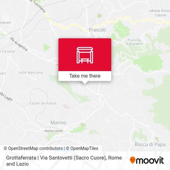 Grottaferrata | Via Santovetti (Sacro Cuore) map