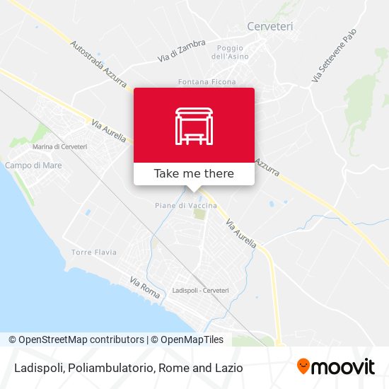 Ladispoli, Poliambulatorio map
