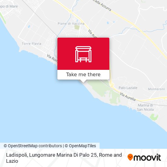Ladispoli, Lungomare Marina Di Palo 25 map