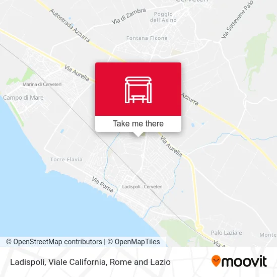 Ladispoli, Viale California map