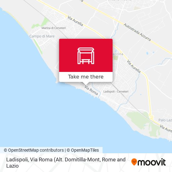 Ladispoli, Via Roma map