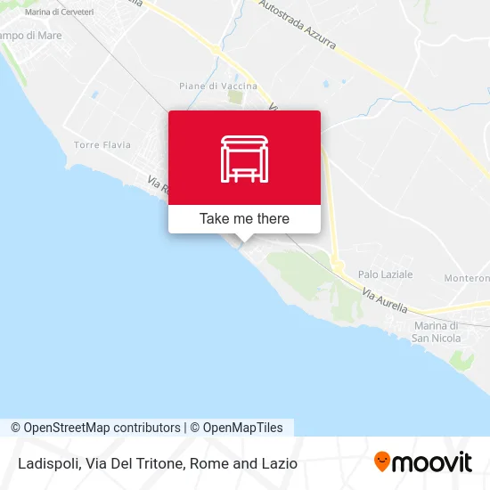 Ladispoli, Tritone Street map