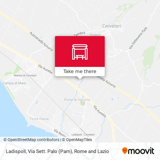 Ladispoli, Via Sett. Palo (Pam) map
