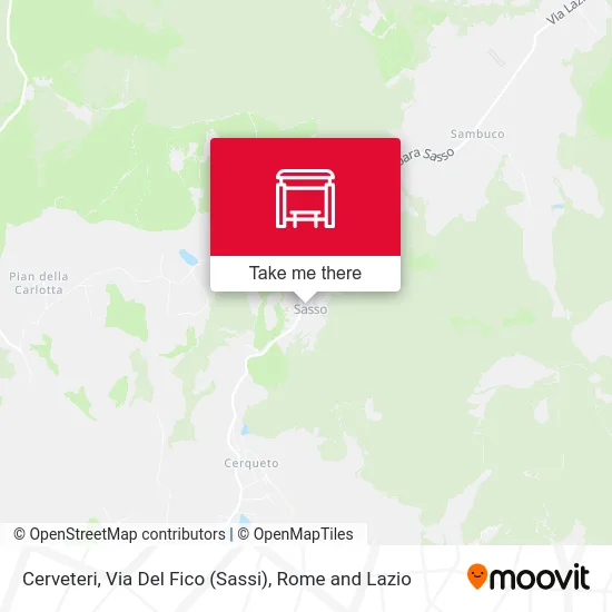 Cerveteri, Via Del Fico (Sassi) map