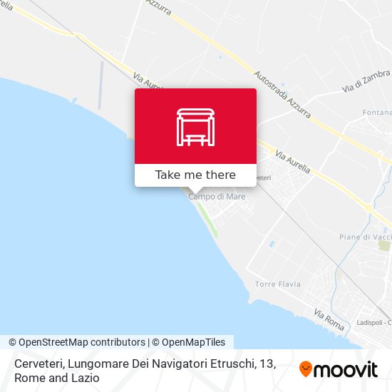 Cerveteri, Lungomare Dei Navigatori Etruschi, 13 map