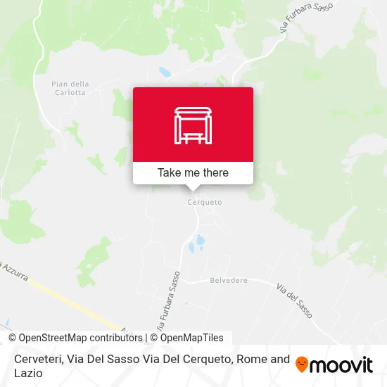 Cerveteri, Via Del Sasso Via Del Cerqueto map