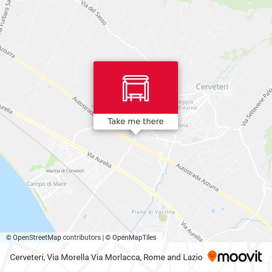 Cerveteri, Via Morella Via Morlacca map