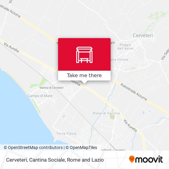 Cerveteri, Cantina Sociale map
