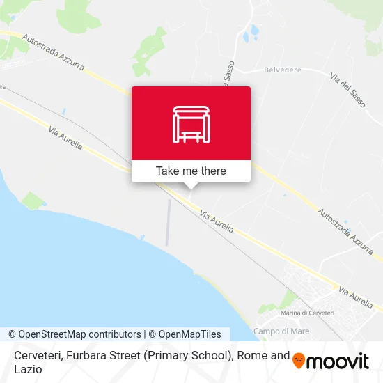 Cerveteri, Furbara Street (Primary School) map