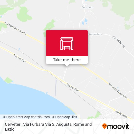 Cerveteri, Via Furbara Via S. Augusta map