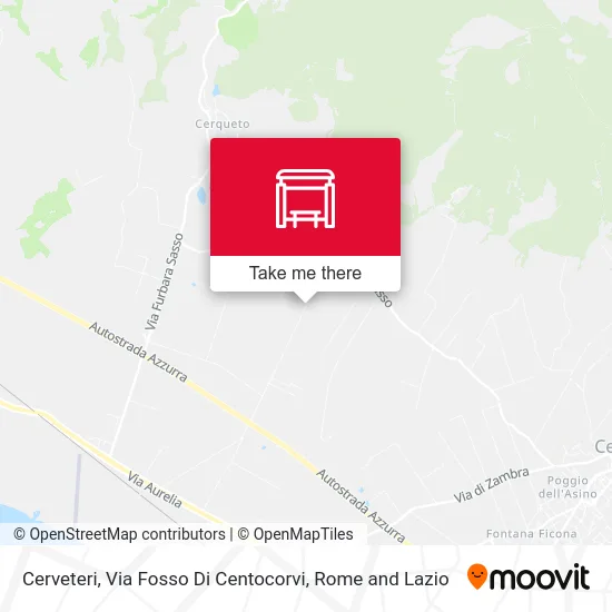 Cerveteri, Fosso Di Centocorvi Street map