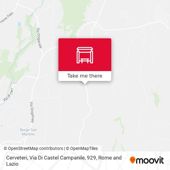Cerveteri, Via Di Castel Campanile, 929 map