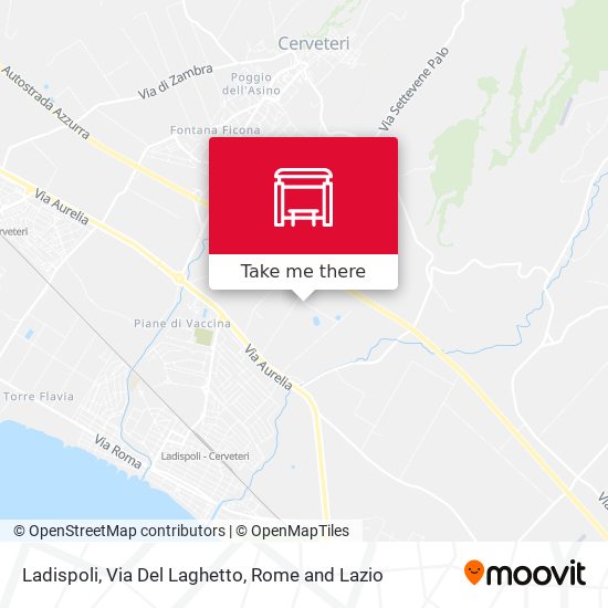 Ladispoli, Via Del Laghetto map