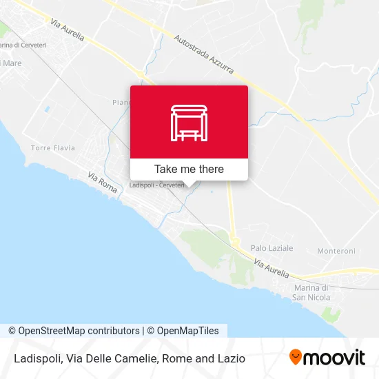 Ladispoli, Camellia Road map