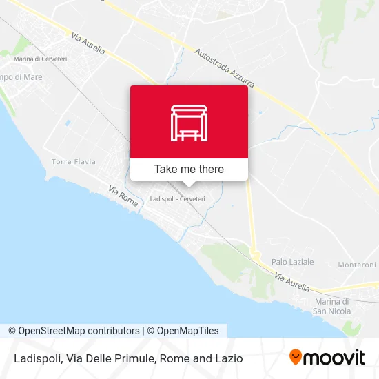 Ladispoli, Primrose Street map