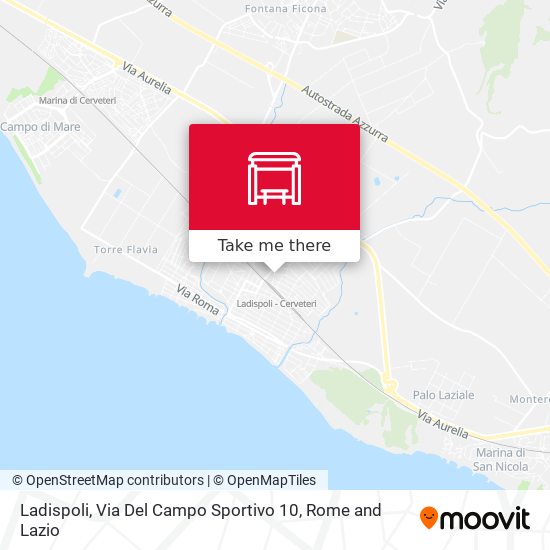 Ladispoli, Via Del Campo Sportivo 10 map