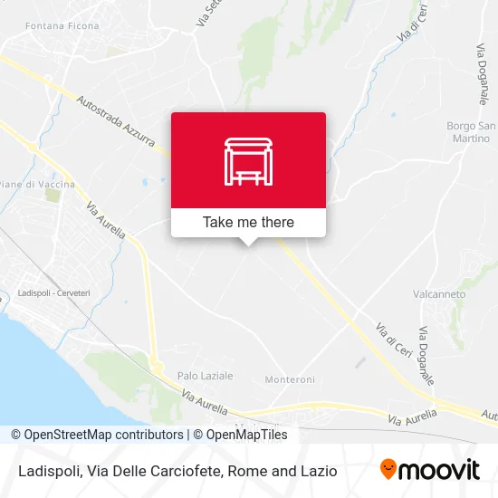 Ladispoli, Carciofete Street map