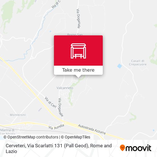 Cerveteri, Via Scarlatti 131 (Pall Geod) map