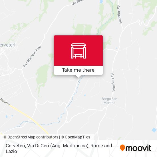 Cerveteri, Via Di Ceri (Ang. Madonnina) map