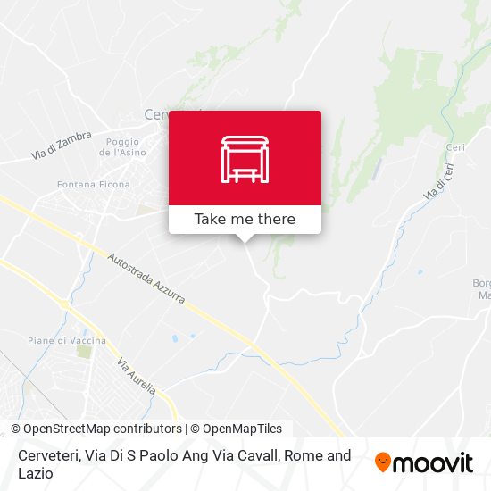Cerveteri, Via Di S Paolo Ang Via Cavall map