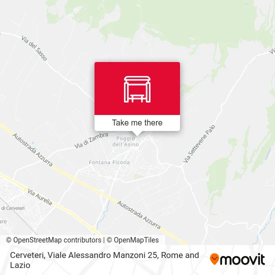 Cerveteri, Alessandro Manzoni Avenue 25 map