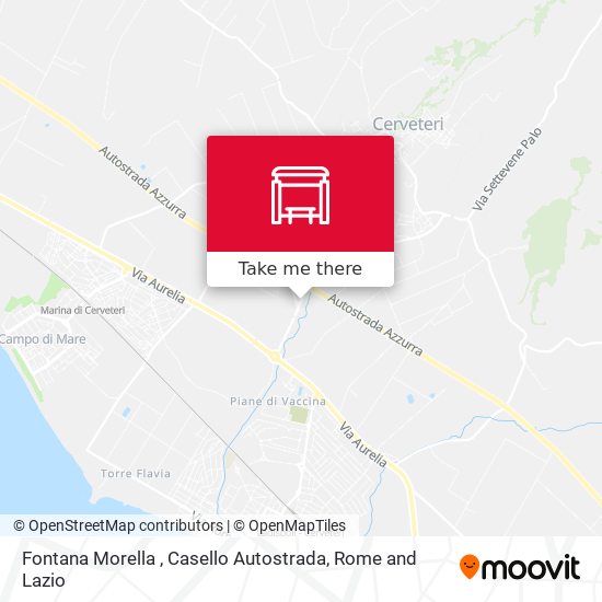Fontana Morella , Casello Autostrada map