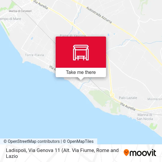 Ladispoli, 11 Genova Road (Near Fiume Road) map