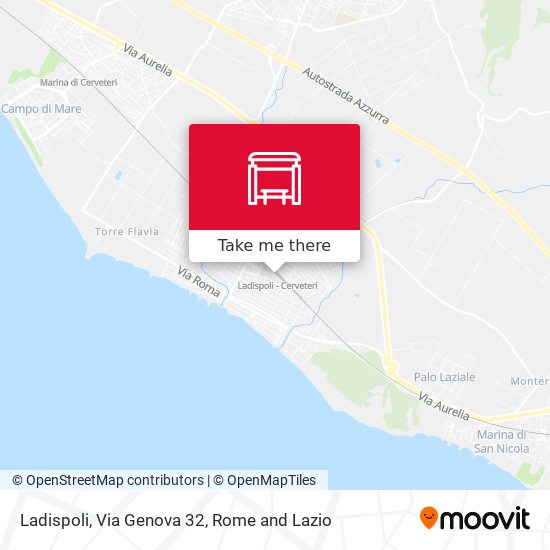 Ladispoli, Via Genova 32 map